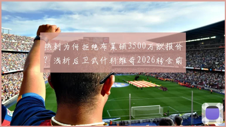热刺为何拒绝布莱顿3500万欧报价？浅析后卫武什科维奇2026转会前景与球队计划
